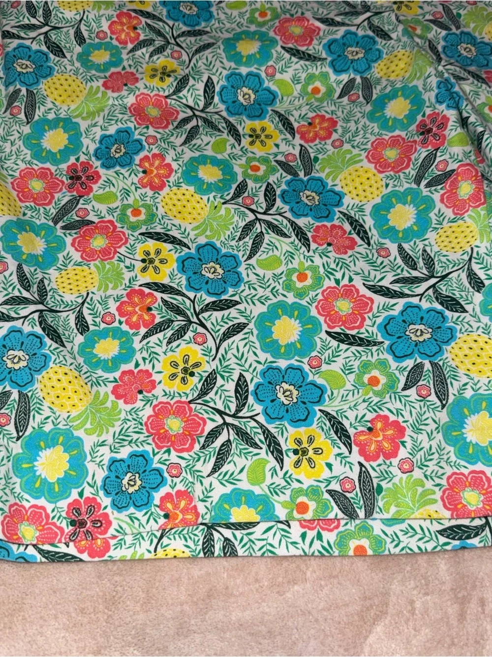 Talbots Multicolor Floral Cotton Bermuda Shorts